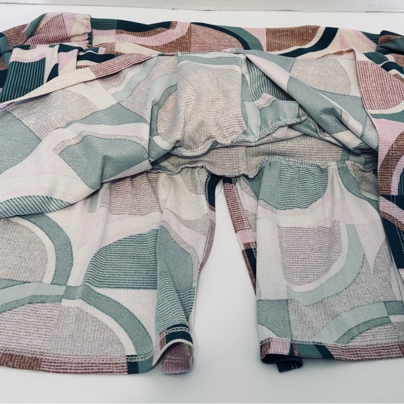 Monteau Los Angeles Retro Midi Dress Button Fron Size Medium Geometric Design - Picture 14 of 16